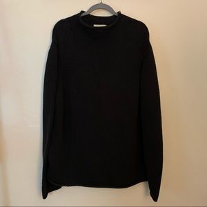 Vintage J. Crew Black Cotton Knit Sweater